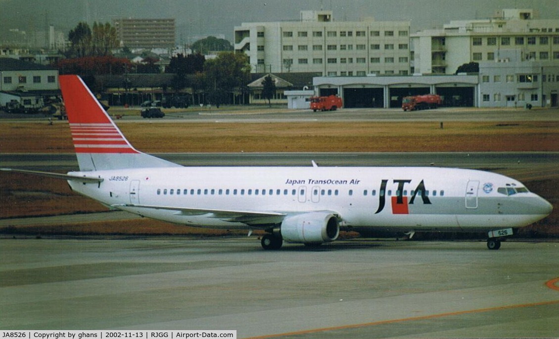 JA8526, 1997 Boeing 737-4Q3 C/N 26606, Japan Transocean Air