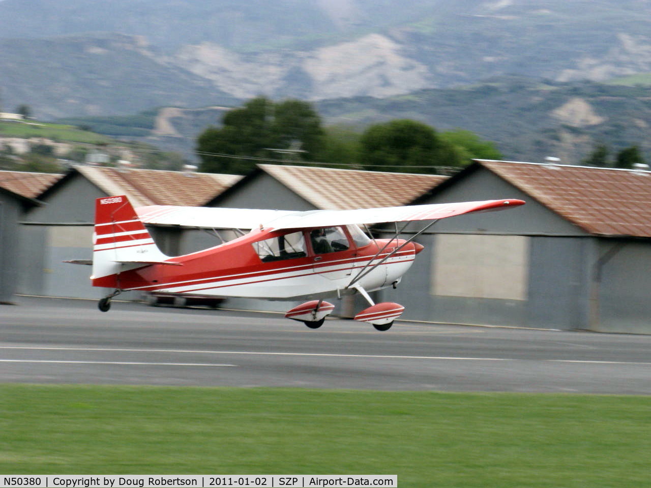 N50380, 1979 Bellanca 7ECA Citabria Citabria C/N 1291-79, 1979 Bellanca 7ECA CITABRIA, Lycoming O-235 115 Hp, landing Rwy 04