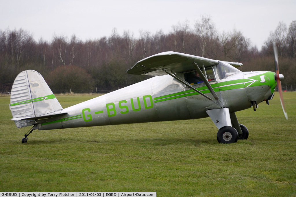 G-BSUD, 1941 Luscombe 8A Silvaire C/N 1745, 1941 Luscombe Airplane Corporation LUSCOMBE 8A, c/n: 1745 at Derby Eggington