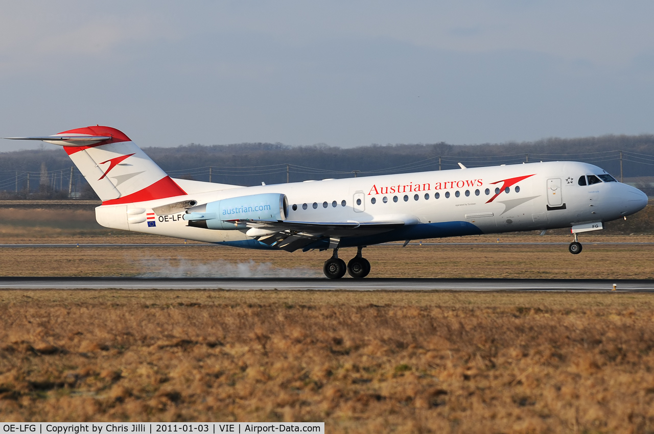 OE-LFG, 1995 Fokker 70 (F-28-0070) C/N 11549, AUA