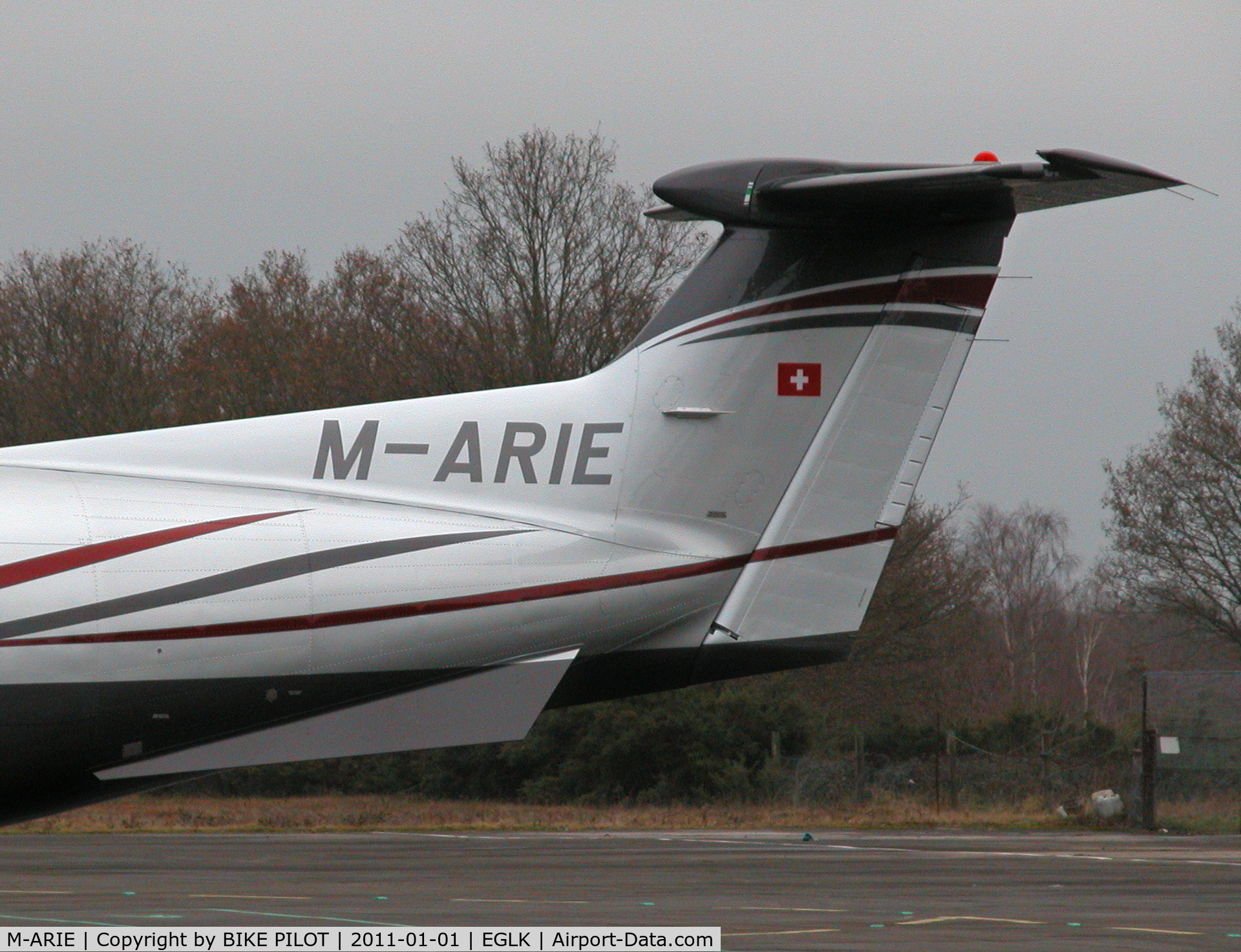 M-ARIE, 2010 Pilatus PC-12/47E C/N 1235, Manx registered PC12 on the terminal ramp.