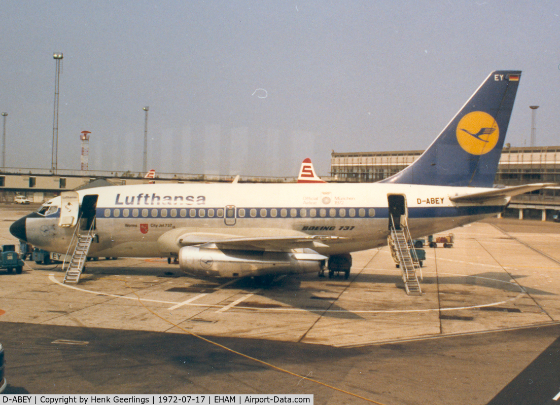 D-ABEY, 1969 Boeing 737-130 C/N 19794, Lufthansa