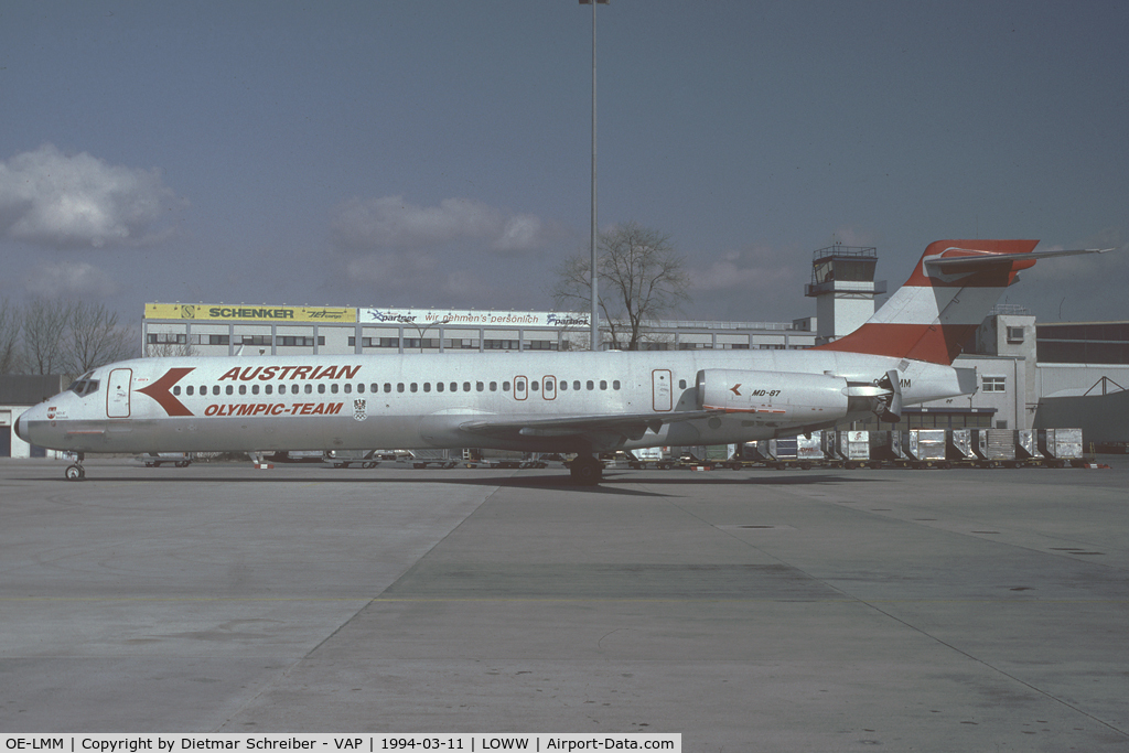 OE-LMM, 1993 McDonnell Douglas MD-83 (DC-9-83) C/N 53377, Austrian Airlines MD87