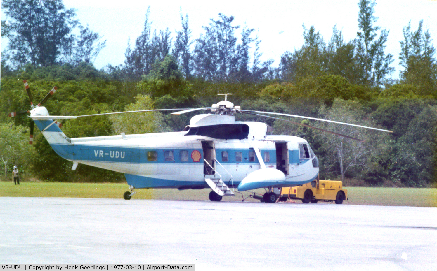 VR-UDU, 1967 Sikorsky S-61N C/N 61364, Shell Aviation , Seria , Brunei , 1977
