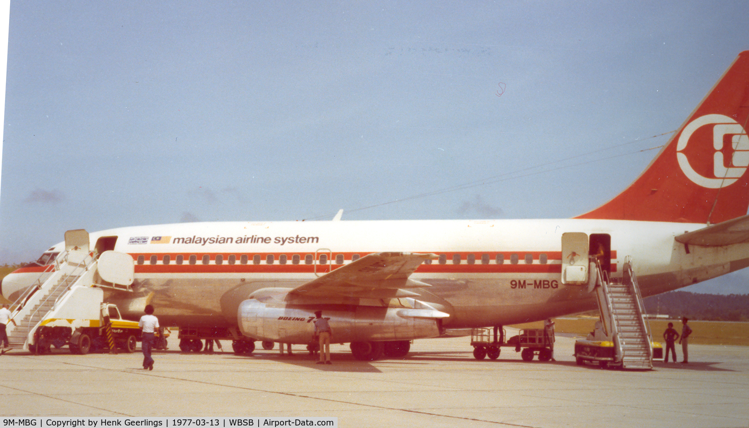 9M-MBG, 1972 Boeing 737-2H6 C/N 20631, Malaysian Airlines