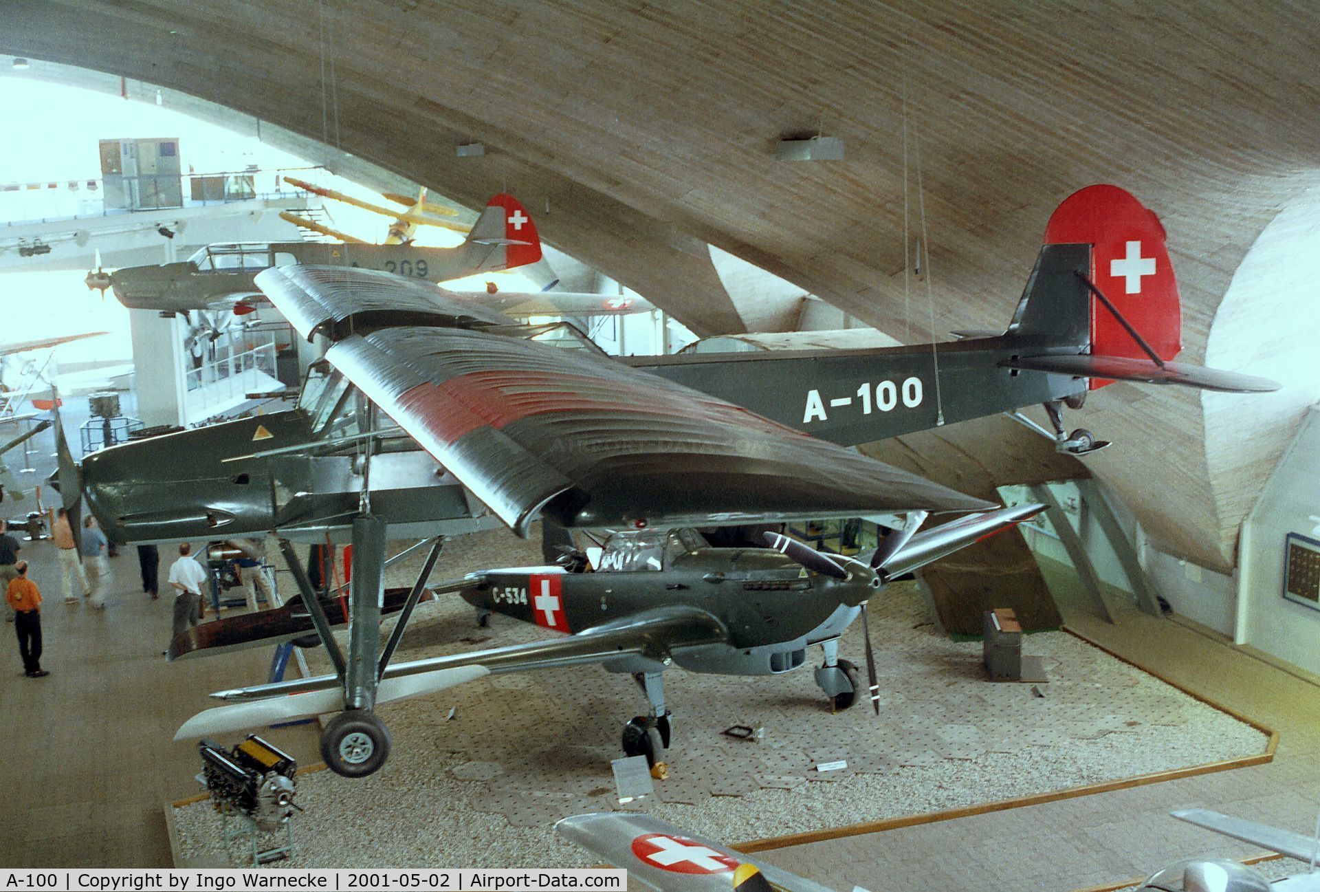 A-100, Fieseler Fi-156C-3 Storch C/N 1685, Fieseler Fi 156 C-3 Storch at the Fliegermuseum Dübendorf