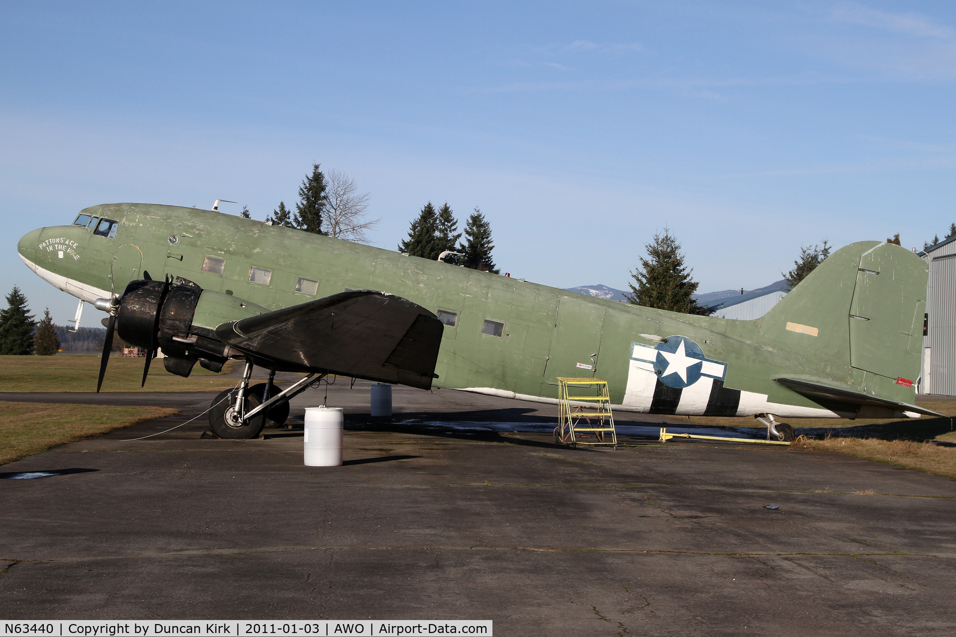 N63440, 1944 Douglas DC3C-S1C3G (C-47A) C/N 20194, Once dumped at Arlington in civilian markings this DC-3 has been 
