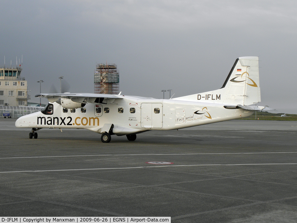 D-IFLM, 1984 Dornier 228-202K C/N 8046, Wearing different Manx2 colours this time