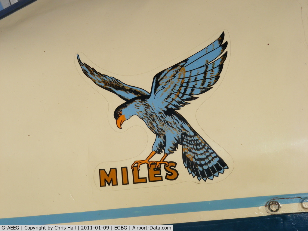 G-AEEG, 1936 Miles M-3A Falcon Major C/N 216, Miles Falcon logo