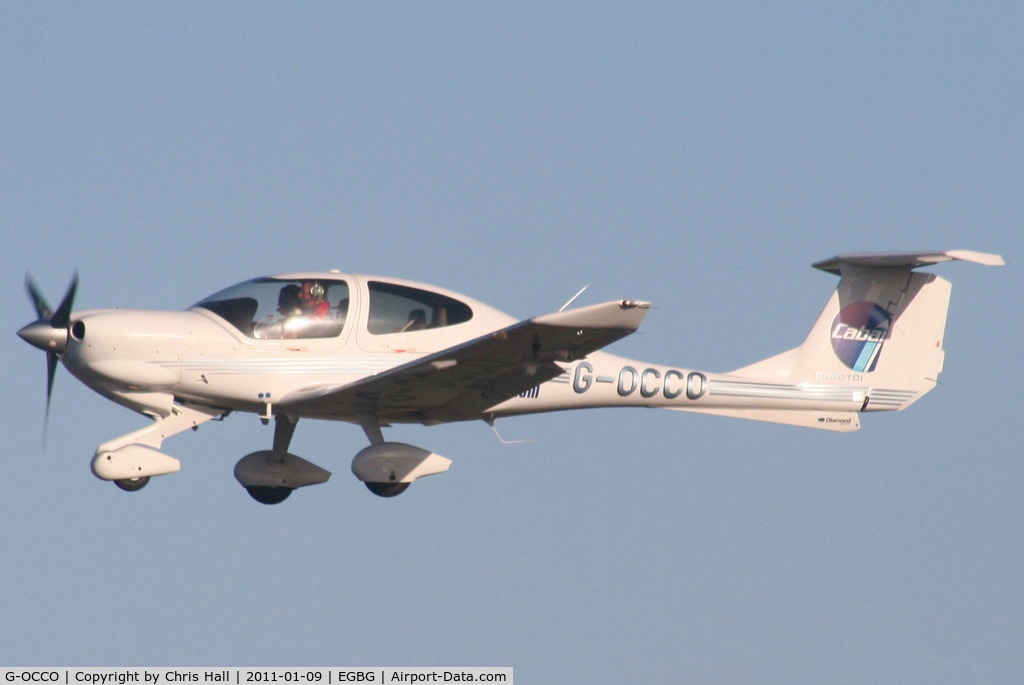 G-OCCO, 2006 Diamond DA-40D Diamond Star C/N D4.242, on a training flight from Cranfield