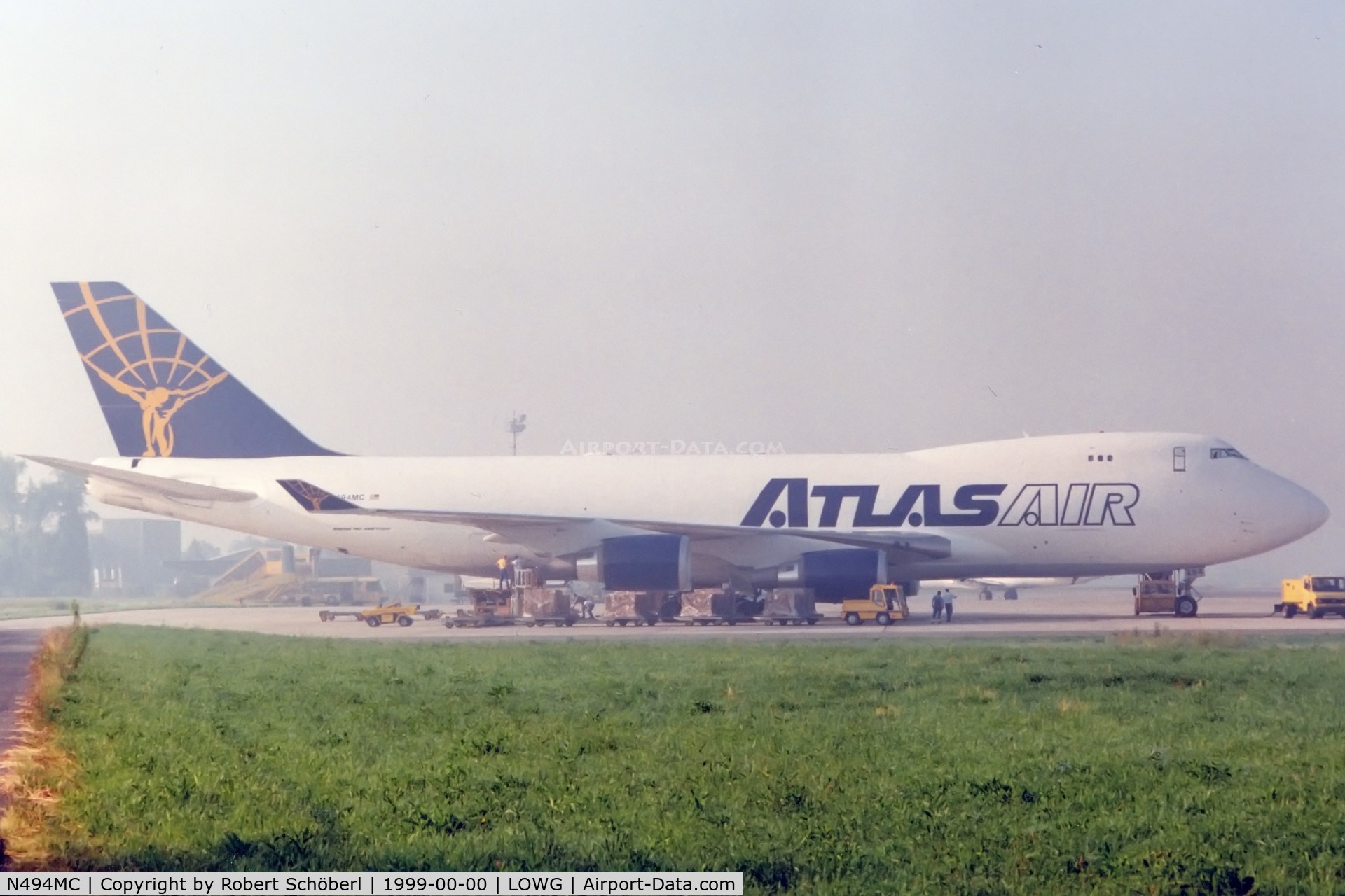 N494MC, 1998 Boeing 747-47UF C/N 29255, N494MC @ LOWG