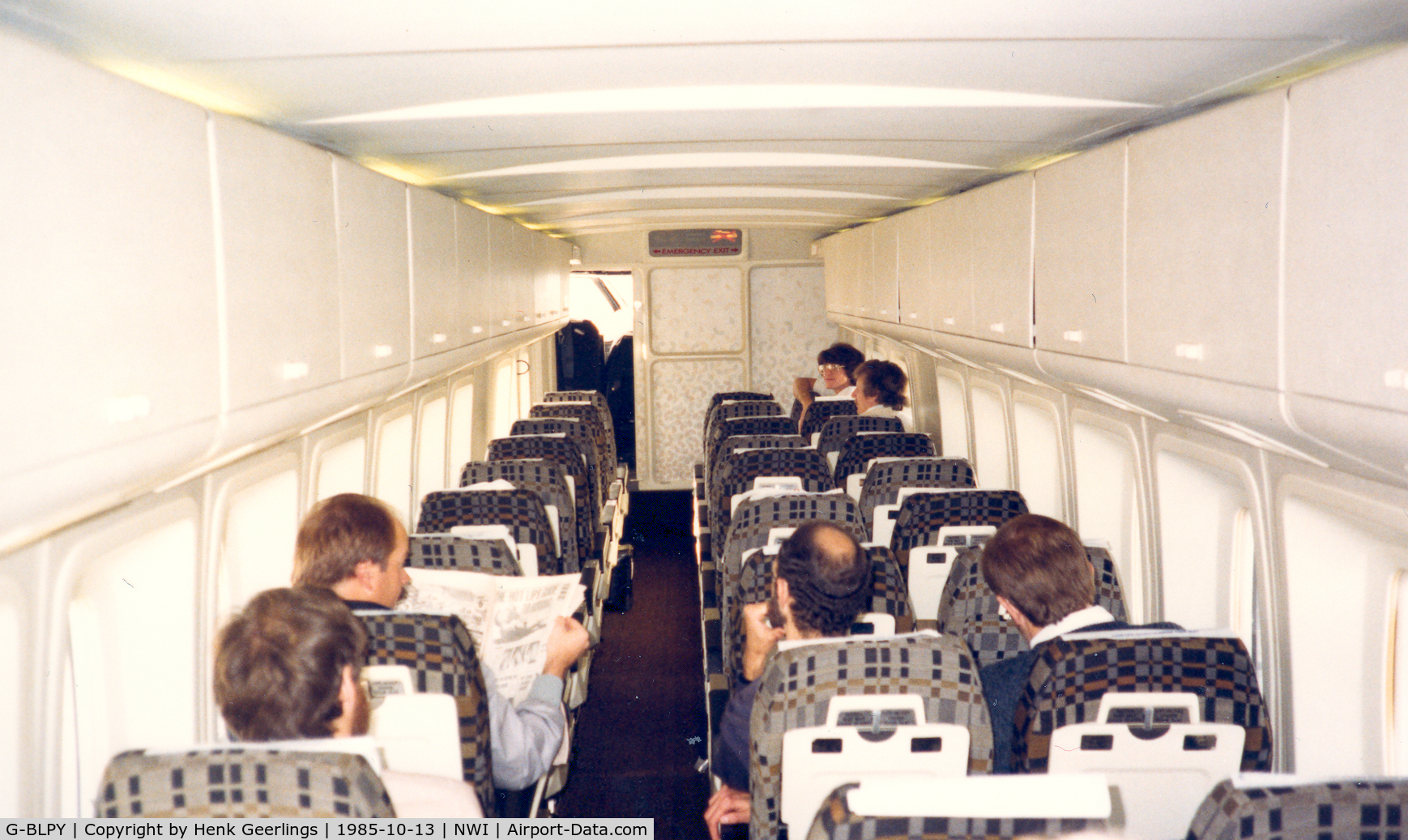 G-BLPY, 1984 Short 360-100 C/N SH.3660, Air UK , cabin Short 360