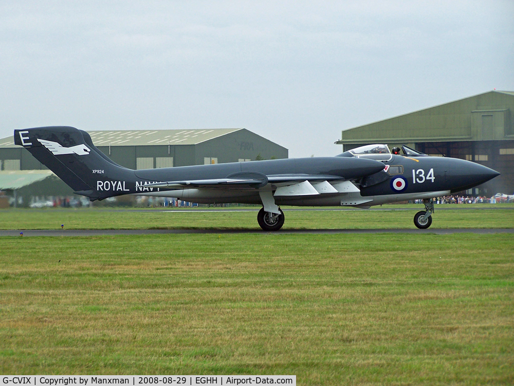 G-CVIX, 1963 De Havilland DH-110 Sea Vixen D.3 C/N 10132, Resident Sea Vixen G-CVIX (XP924) returns to BOH