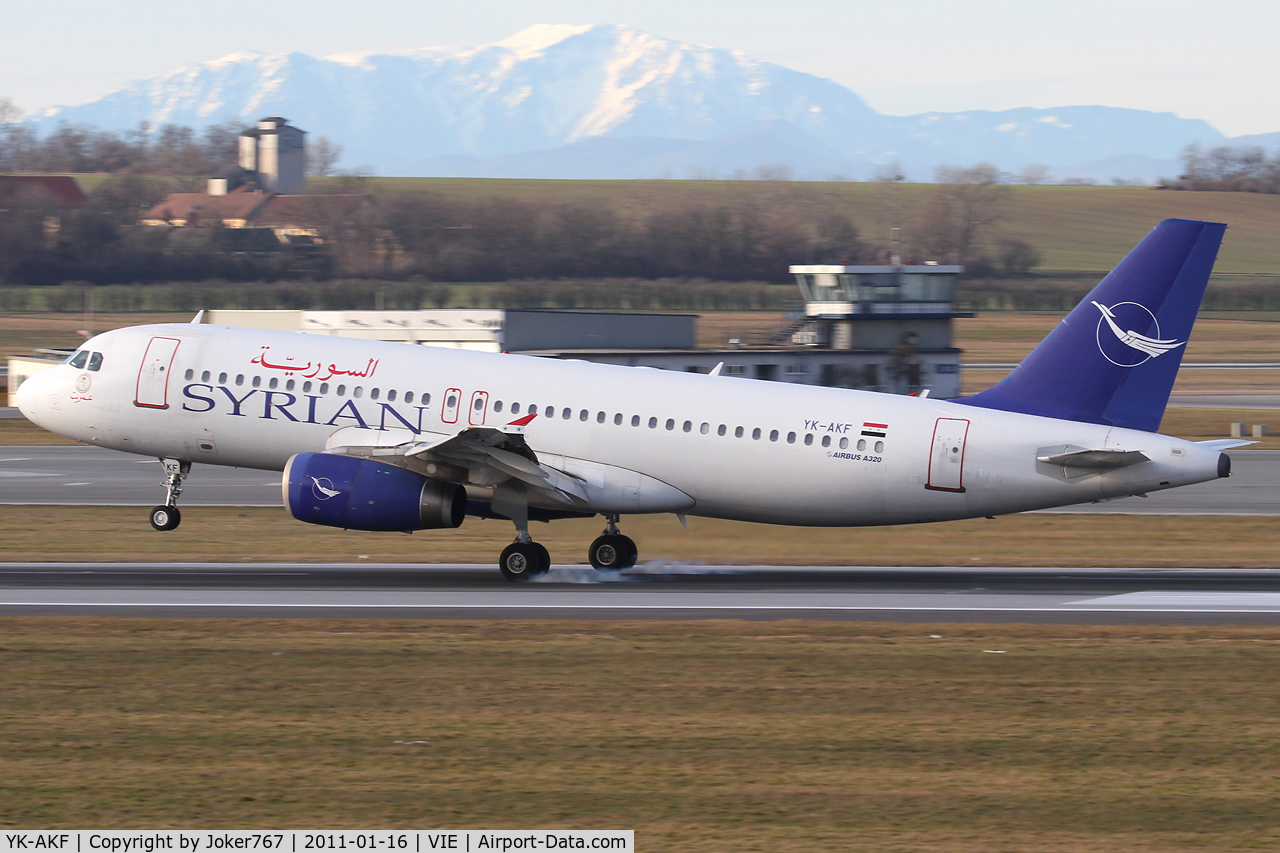 YK-AKF, 1999 Airbus A320-232 C/N 1117, Syrian Airlines