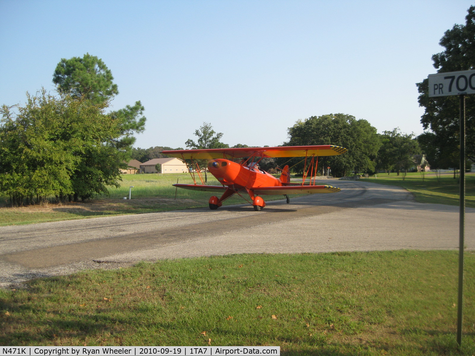 N471K, 2002 Hatz CB-1 C/N 471A, Aircraft taxiing at Thompson Airpark, Canton, TX