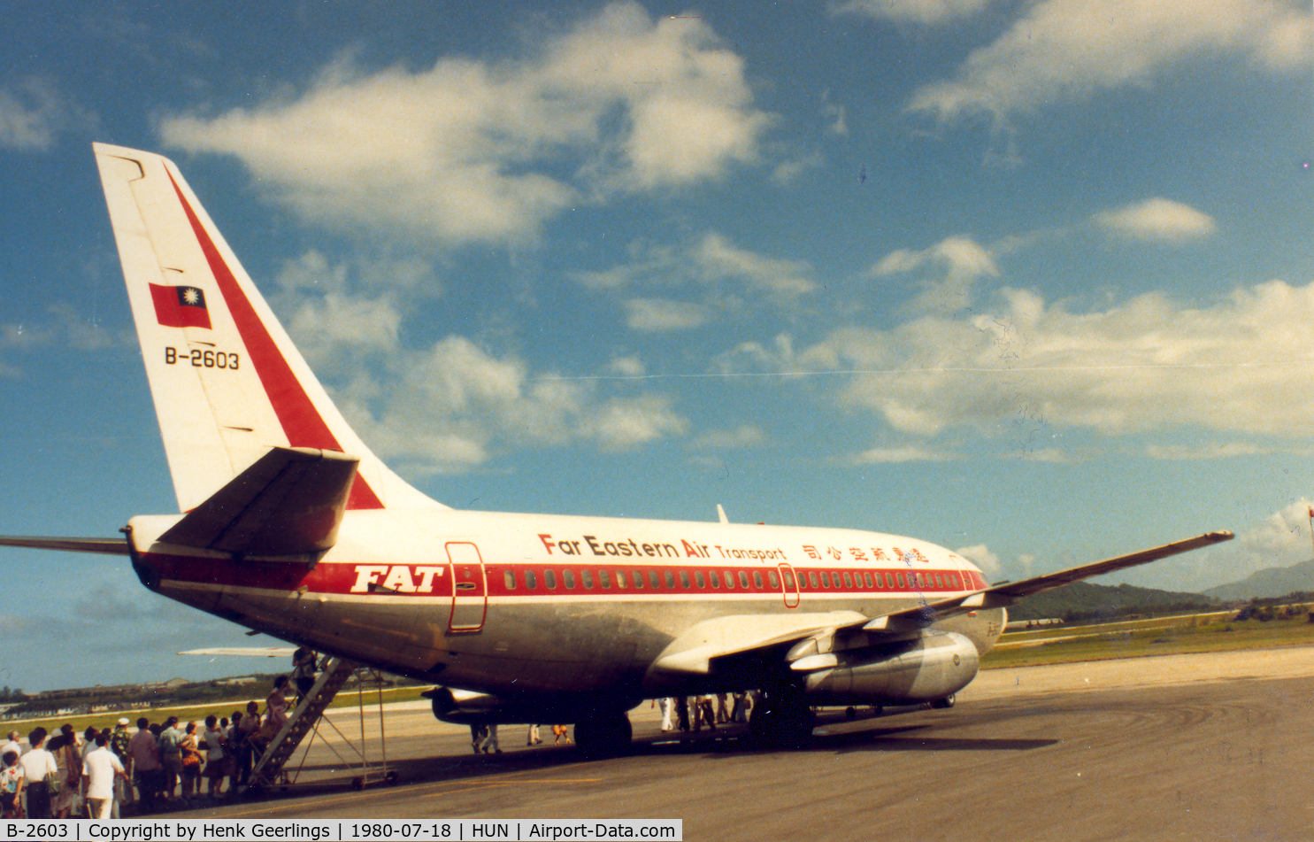 B-2603, 1969 Boeing 737-222 C/N 19939, FAT - Far Eastern Airtransport