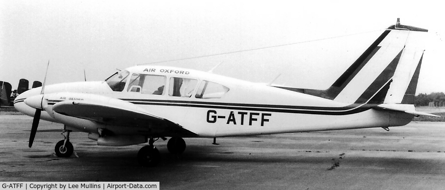 G-ATFF, 1965 Piper PA-23-250 Aztec E C/N 27-2898, G-ATFF at Blackbushe in the 1970's