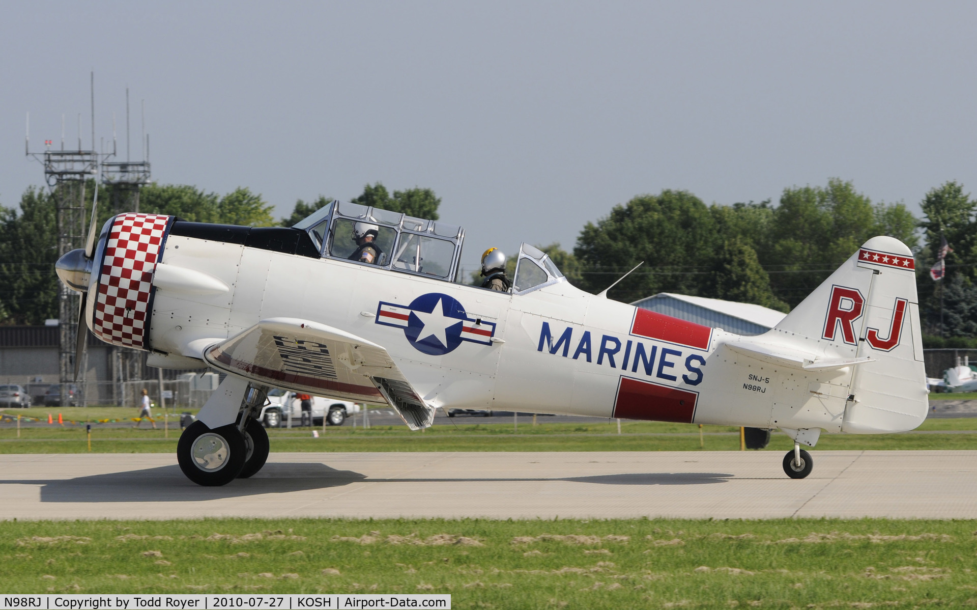 N98RJ, 1944 North American SNJ-5C Texan Texan C/N 88-17960, AIRVENTURE 2010