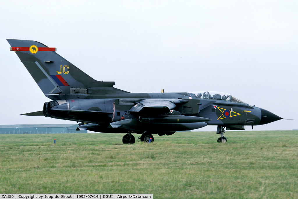 ZA450, 1983 Panavia Tornado GR.1B C/N BS080/242/3116, when Honington was still an active airfield (ans 27 Sq a Tornado squadron)