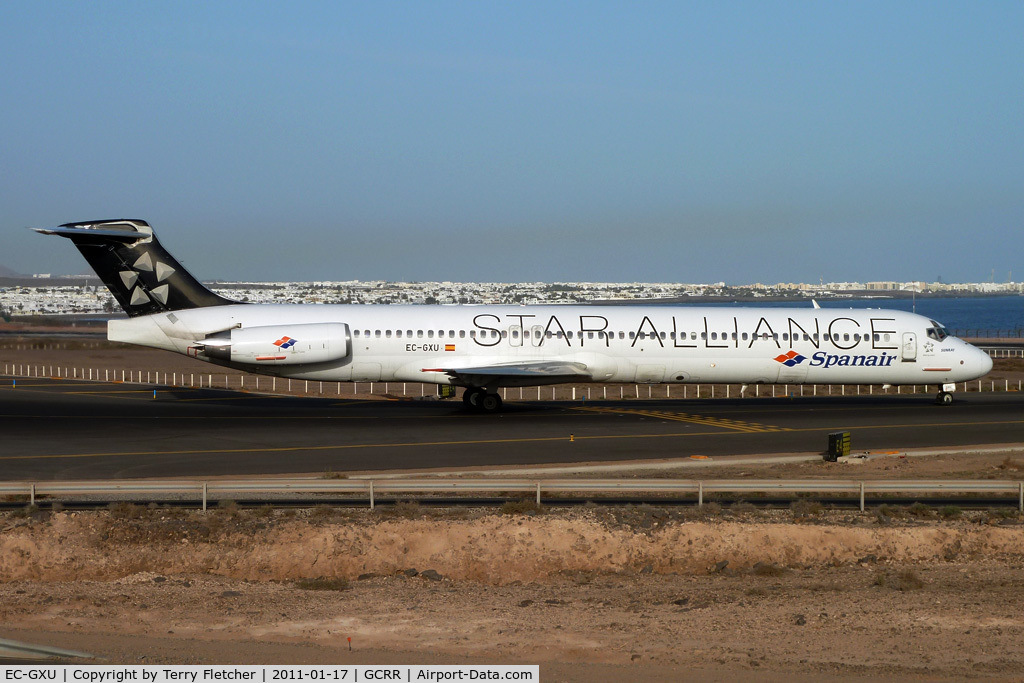 EC-GXU, 1988 McDonnell Douglas MD-83 C/N 49622, Spanair's 1988 McDonnell Douglas MD-83, c/n: 49622 wears Star Alliance colours