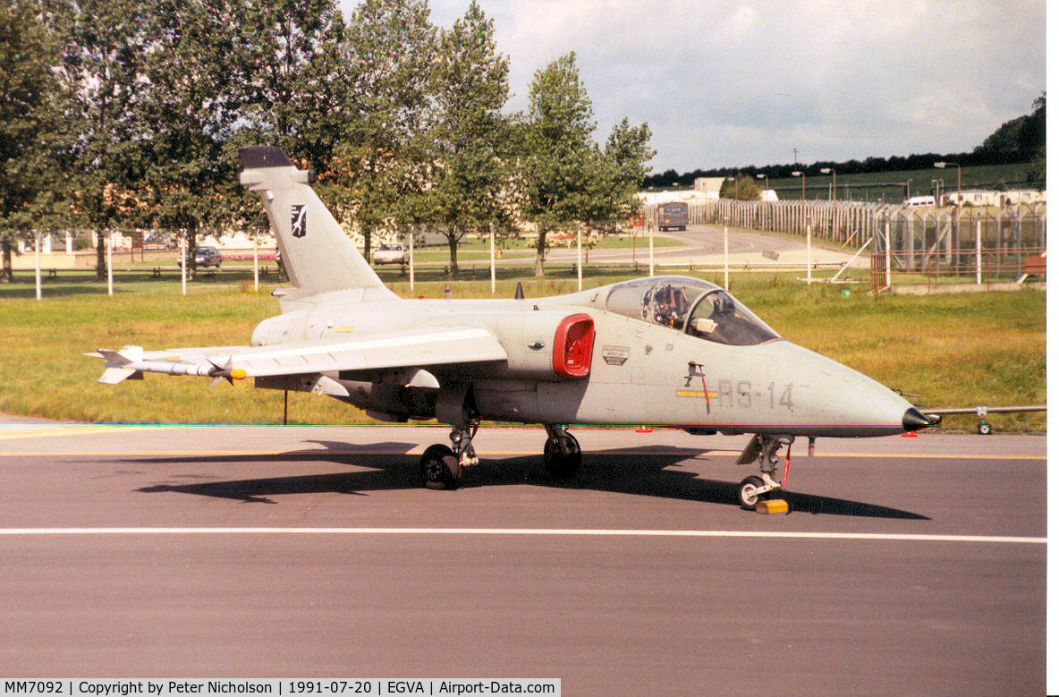 MM7092, 1988 AMX International AMX C/N IX004, Another view of the RSV AMX on the flight-line at the 1991 Intnl Air Tattoo at RAF Fairford.