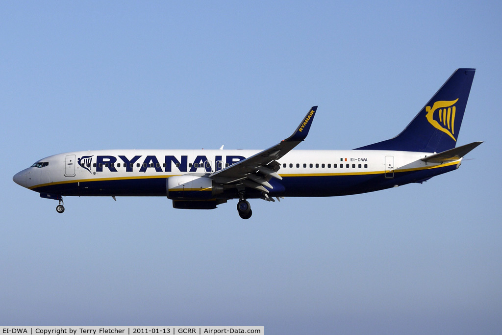 EI-DWA, 2007 Boeing 737-8AS C/N 33617, Ryanair's 2007 Boeing 737-8AS, c/n: 33617