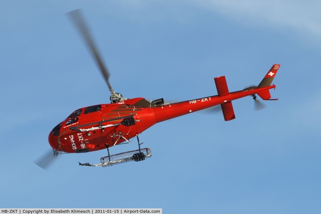 HB-ZKT, 2009 Eurocopter AS-350B-3 Ecureuil Ecureuil C/N 4884, at Lauberhorn/Switzerland