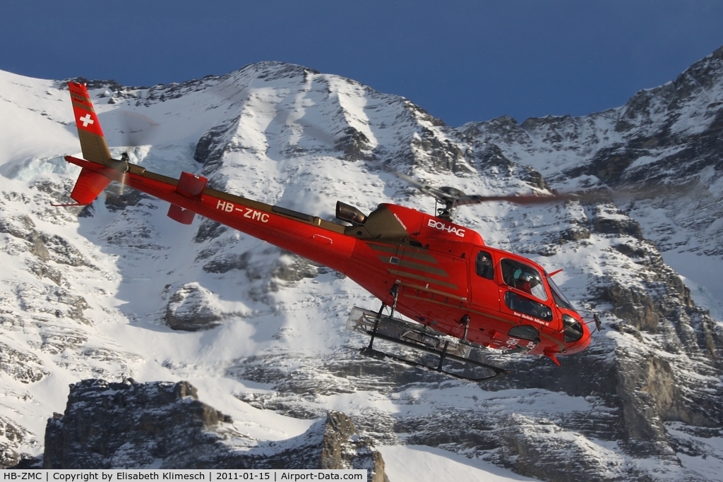 HB-ZMC, 2010 Eurocopter AS-350B-3 Ecureuil Ecureuil C/N 4984, at Lauberhorn/Switzerland