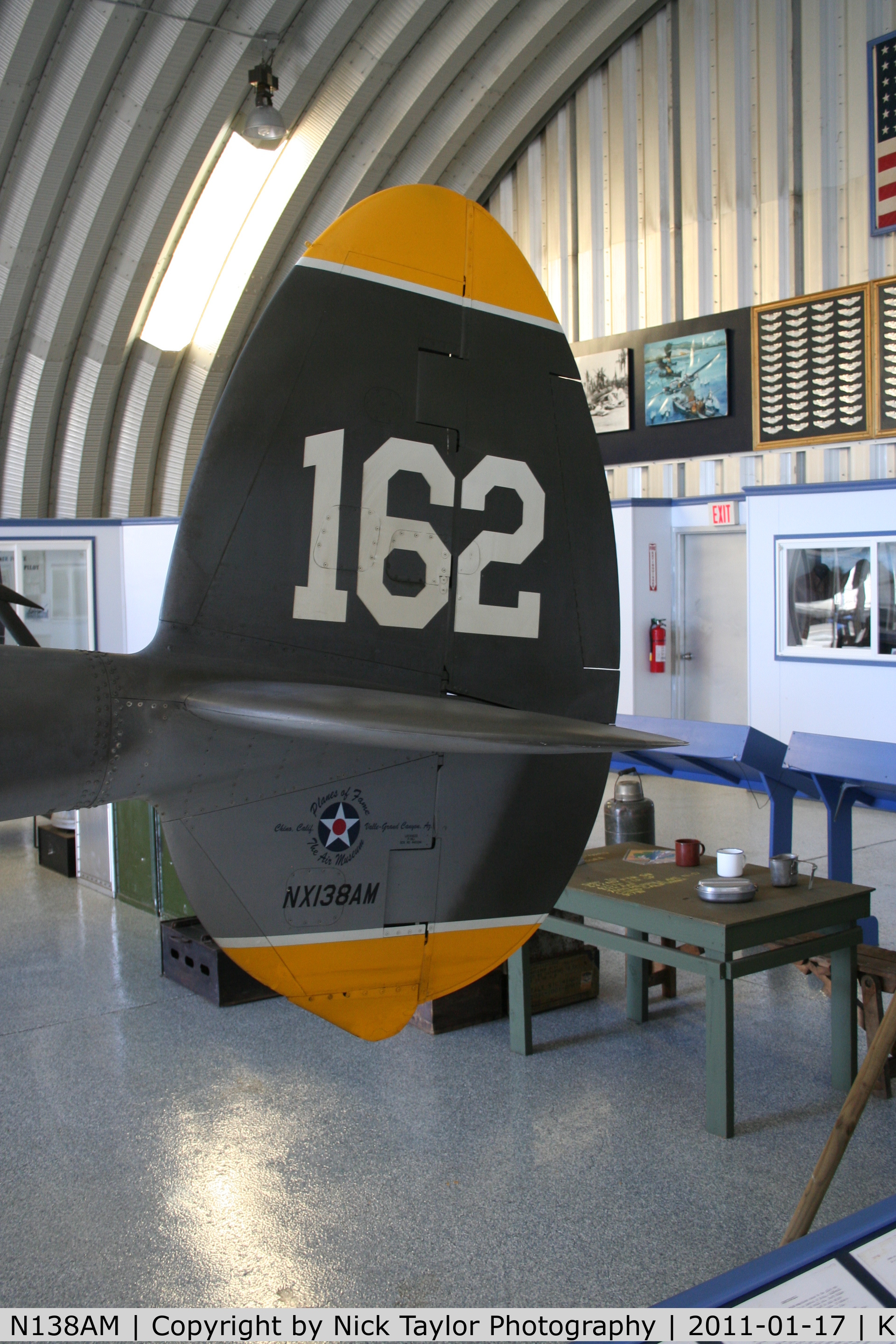 N138AM, 1943 Lockheed P-38J Lightning C/N 44-23314, Inside at the POF museum