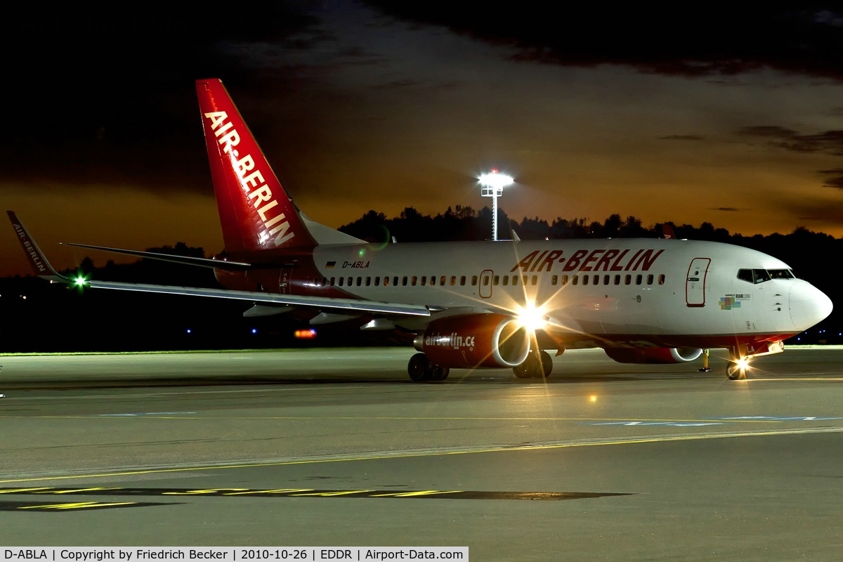 D-ABLA, 2007 Boeing 737-76J C/N 36114, ready for departure