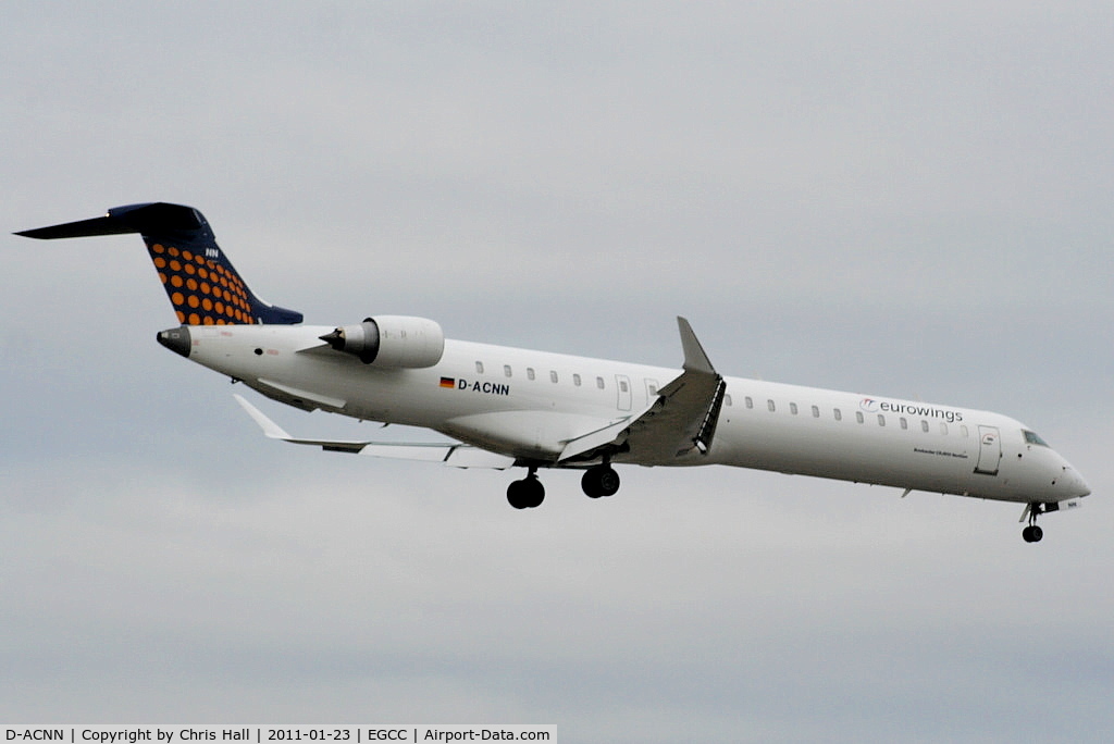 D-ACNN, 2010 Bombardier CRJ-900LR (CL-600-2D24) C/N 15254, Eurowings CRJ-900 on approach for RW05L