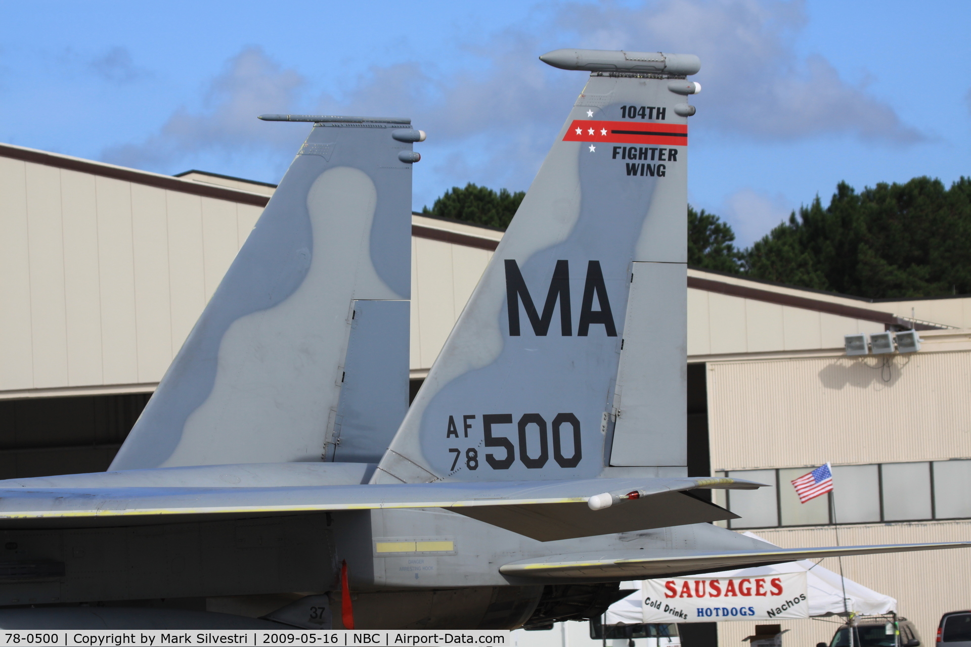 78-0500, McDonnell Douglas F-15C Eagle C/N 0484/C033, Static at Marine Corps Air Station Beaufort