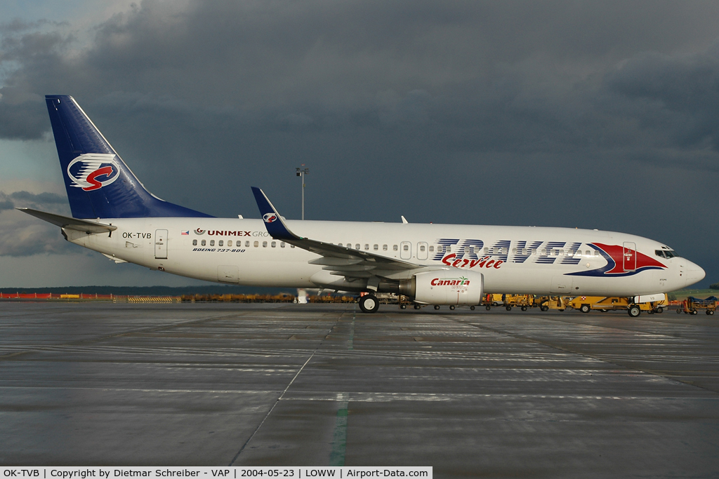 OK-TVB, 2001 Boeing 737-8CX C/N 32362, Travel Service Boeing 737-800