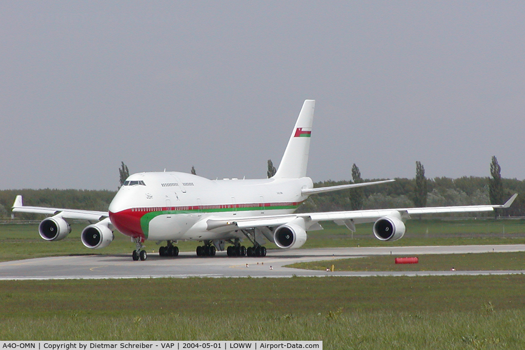 A4O-OMN, 2001 Boeing 747-430 C/N 32445, Oman Government Boeing 747-400