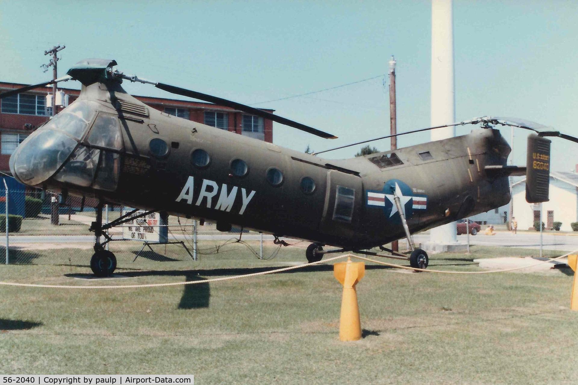 56-2040, Vertol CH-21C Shawnee C/N C.202, CH-21C Piasecki Shawnee -Scanned Photo