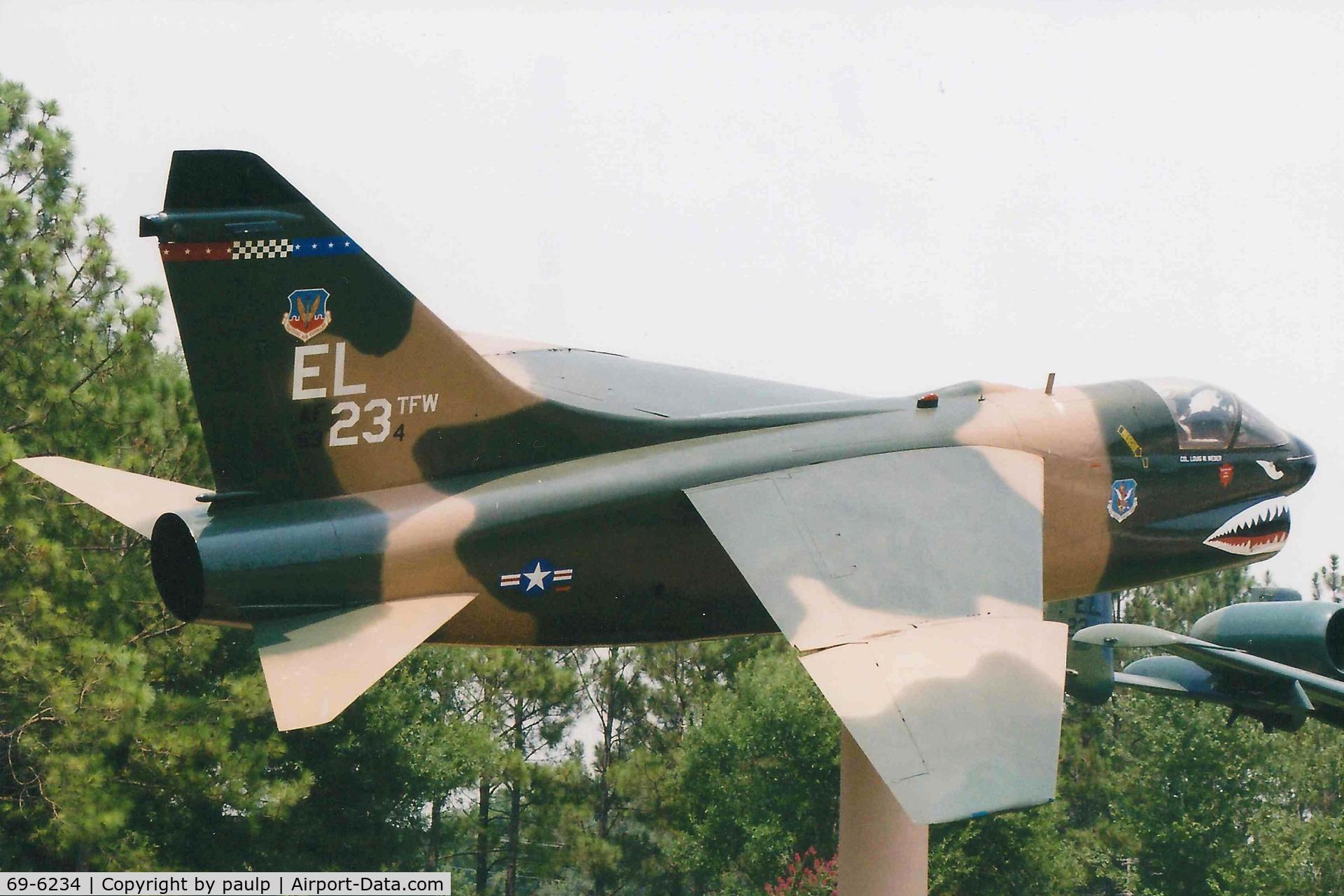 69-6234, 1969 LTV A-7D Corsair II C/N D-064, LTV A-7D Corsair II  1992 - Scanned Photo
