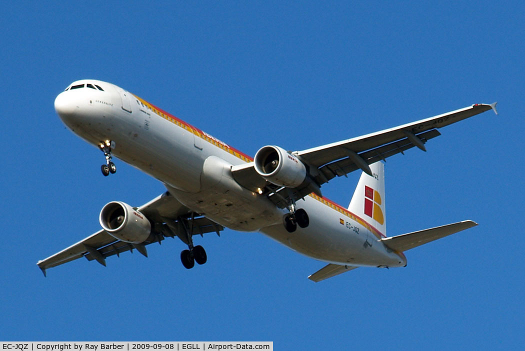 EC-JQZ, 2006 Airbus A321-211 C/N 2736, Airbus A321-211 [2736] (Iberia) Home~G 08/09/2009