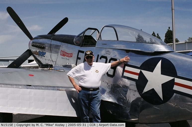 N151SE, 1944 North American P-51D Mustang C/N 122-39588 (44-73129), Picture was taken at the Concord, CA May 2005