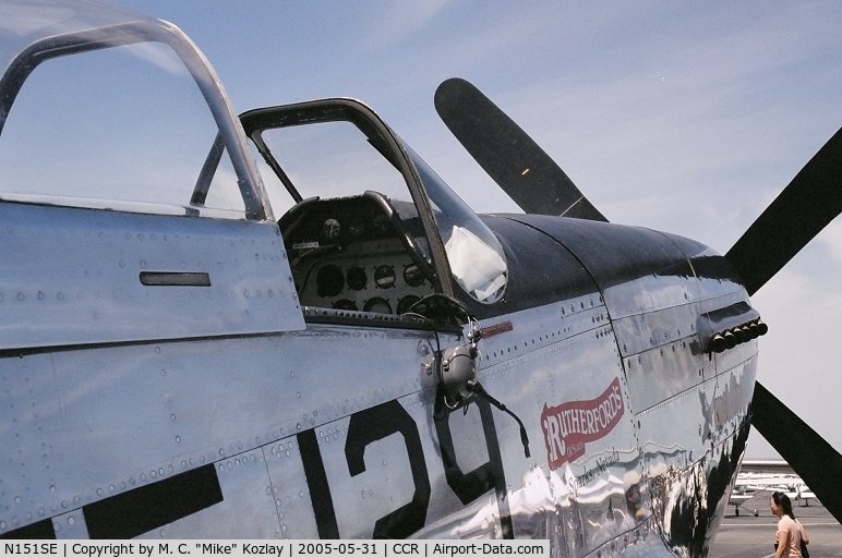 N151SE, 1944 North American P-51D Mustang C/N 122-39588 (44-73129), Picture was taken at Concord, CA Airport
May 31, 2005