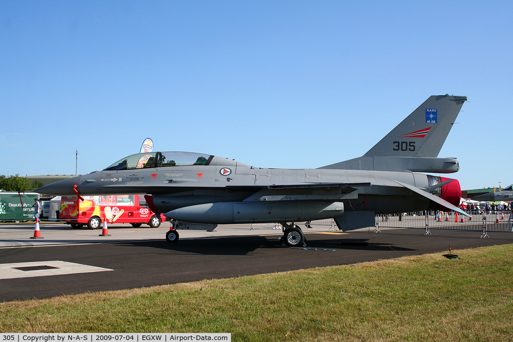 305, General Dynamics F-16BM Fighting Falcon C/N 6L-5, Static