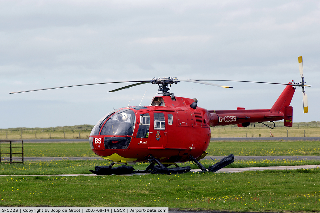 G-CDBS, 1985 MBB Bo.105DBS-4 C/N S.738, Bonds ambulance helicopter covering the north of Wales