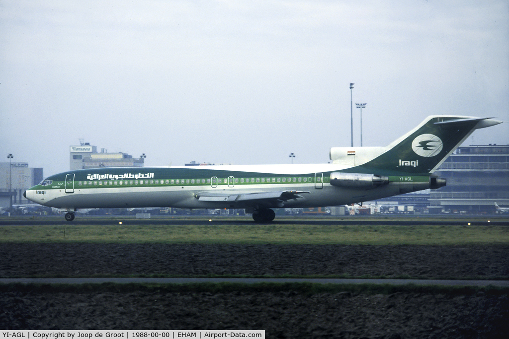 YI-AGL, 1976 Boeing 727-270 C/N 21198, In pre-Gulf War times Iraqi airways was a regular visitor.