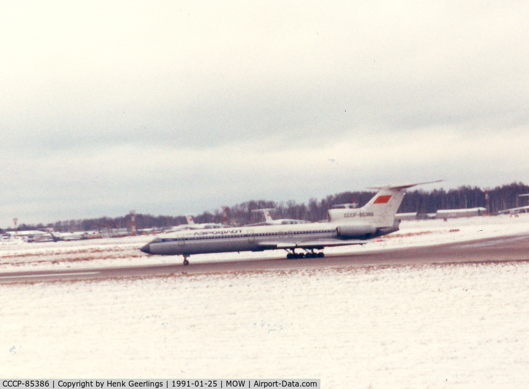 CCCP-85386, 1979 Tupolev Tu-154B-2 C/N 79A386, Aeroflot