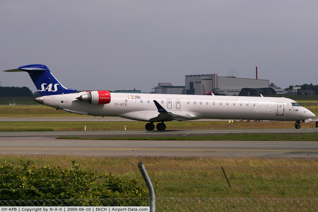 OY-KFB, 2008 Bombardier CRJ-900 (CL-600-2D24) C/N 15211, Heading for departure