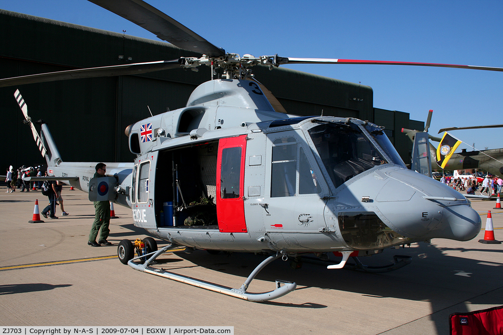 ZJ703, 2002 Bell 412EP Griffin HAR.2 C/N 36296, Static