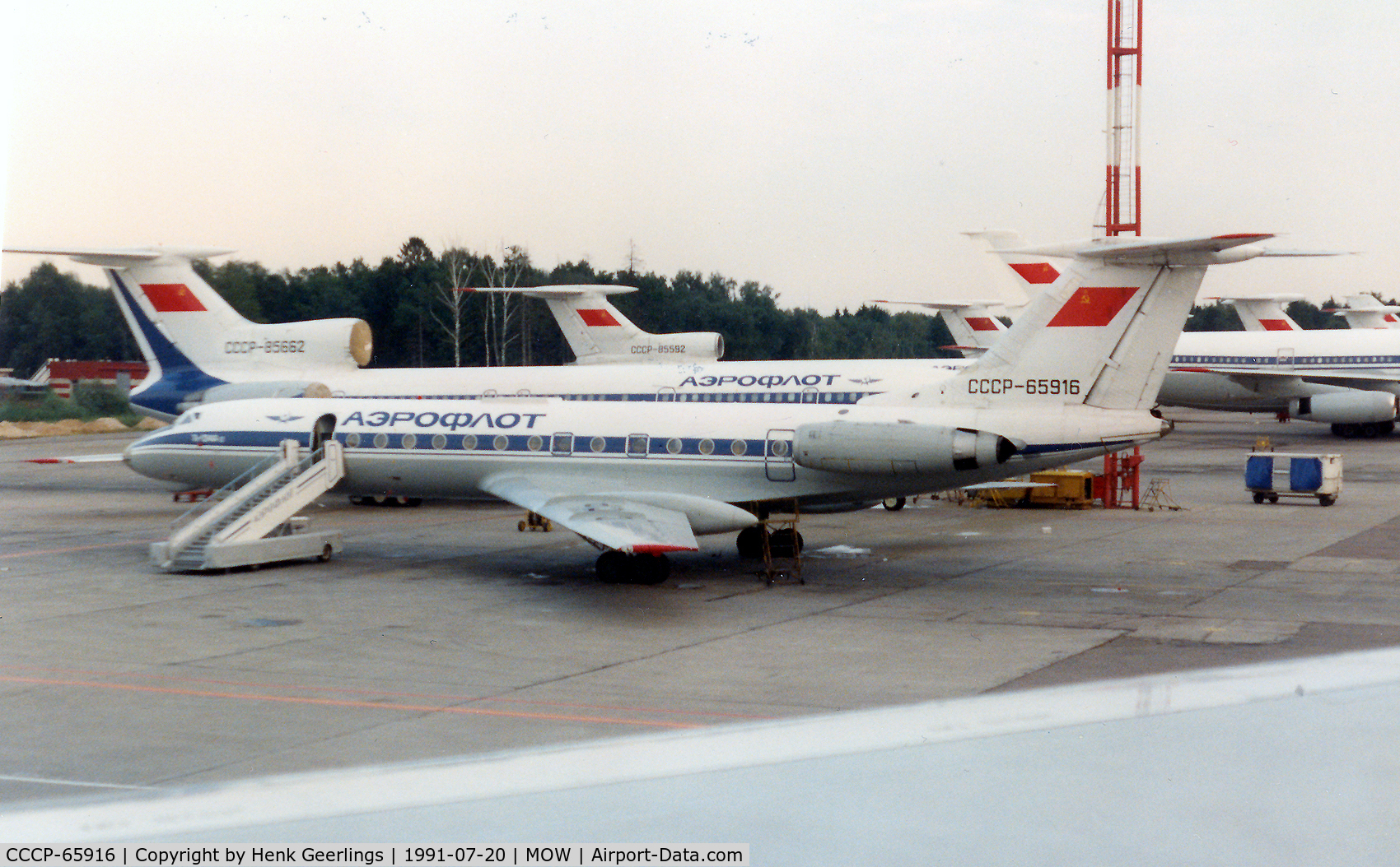 CCCP-65916, 1983 Tupolev Tu-134A-3 C/N 66152, Aeroflot