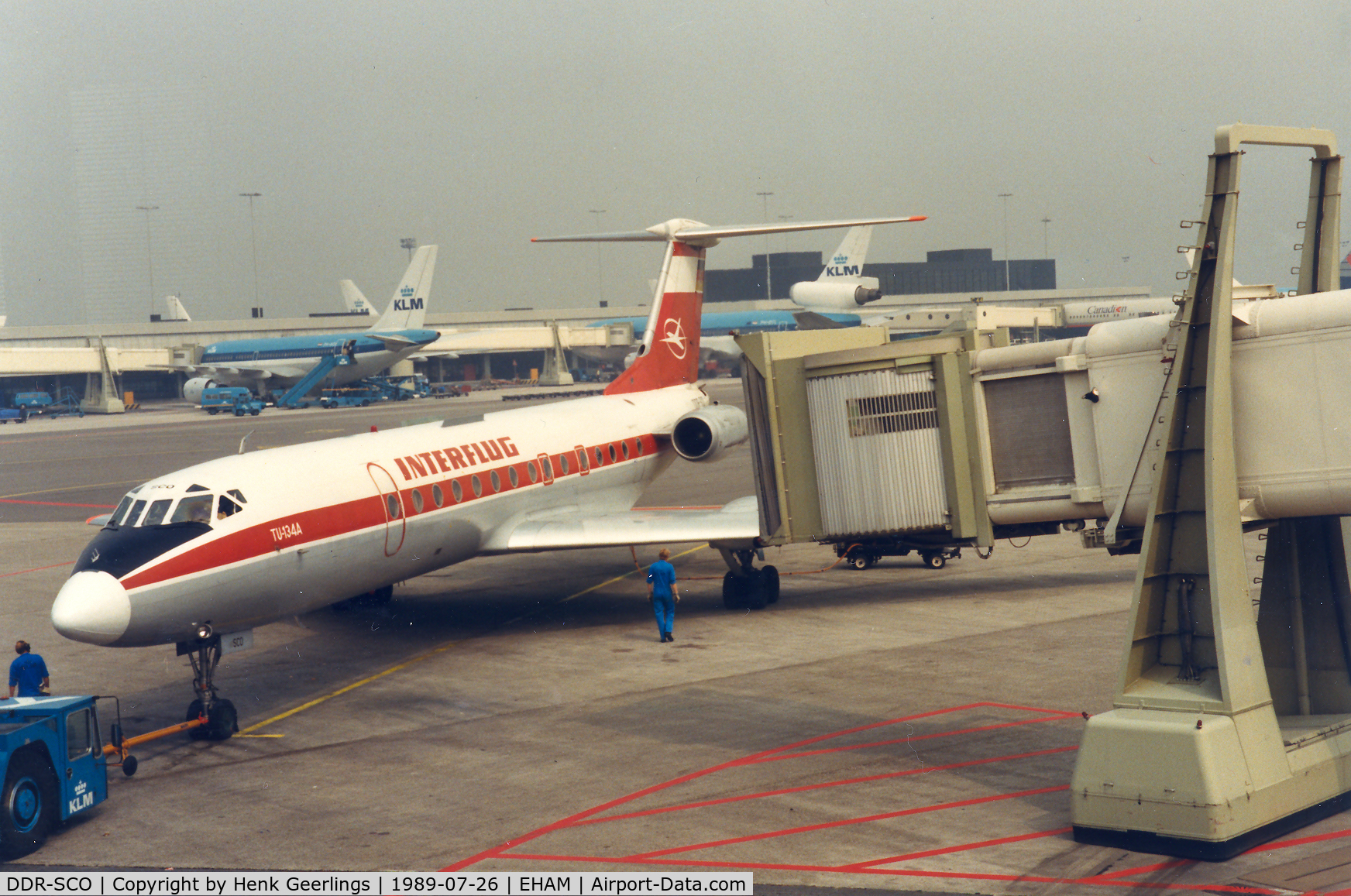 DDR-SCO, Tupolev Tu-134A C/N 2106, Interflug