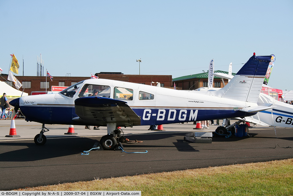 G-BDGM, 1974 Piper PA-28-151 Cherokee Warrior C/N 28-7415165, Static