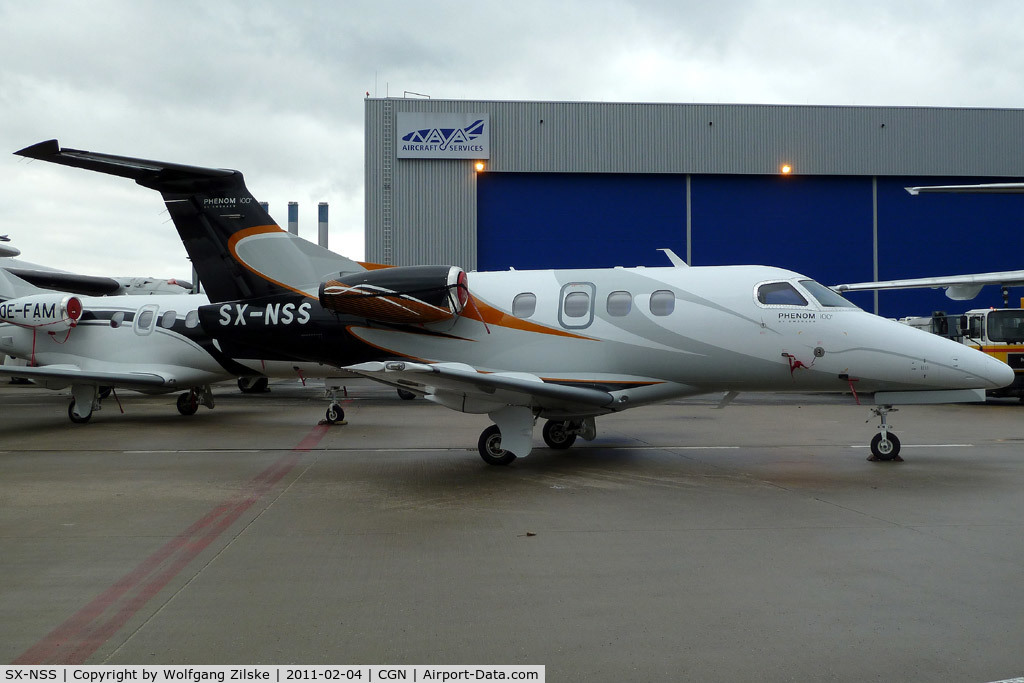 SX-NSS, 2009 Embraer EMB-500 Phenom 100 C/N 50000035, visitor