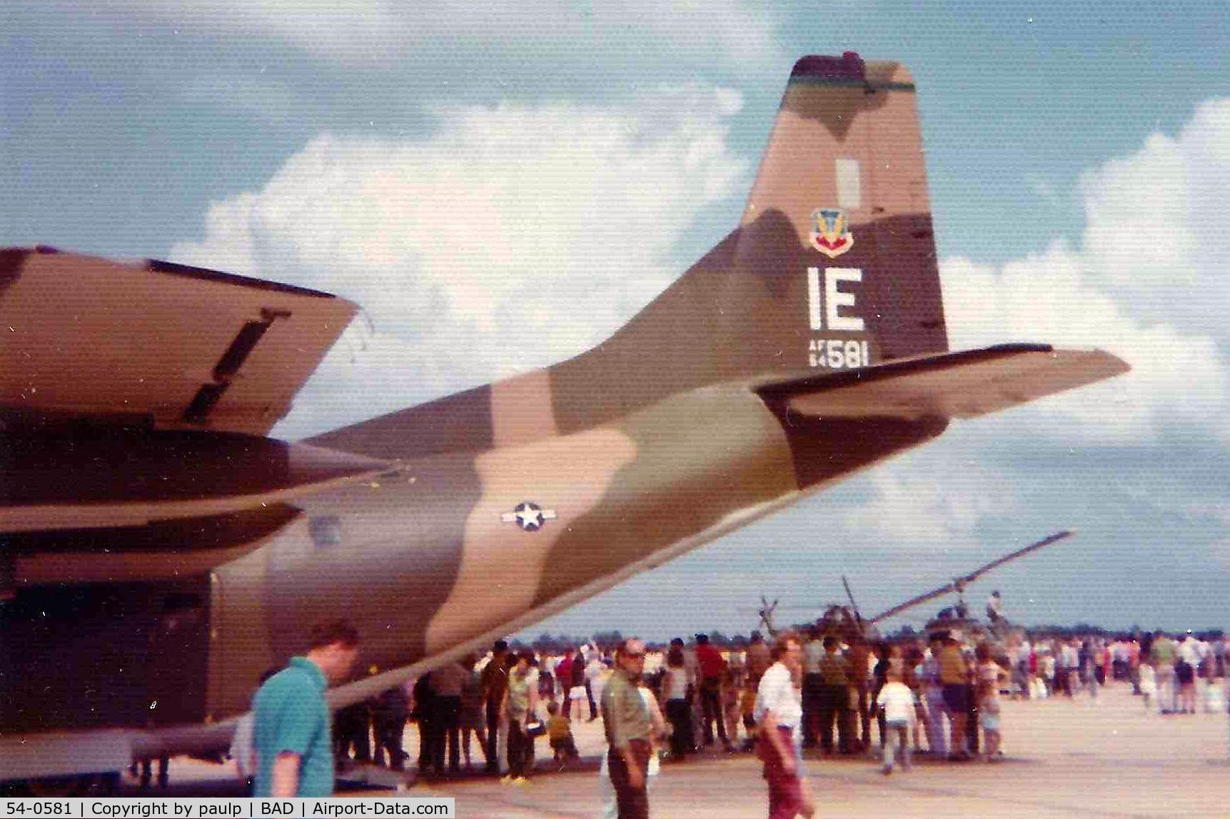 54-0581, 1954 Fairchild C-123K Provider C/N 20030, Barksdale Air Force Base 